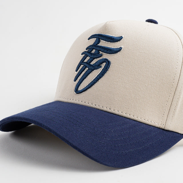 Winter Trio Snapback - Cream & Navy