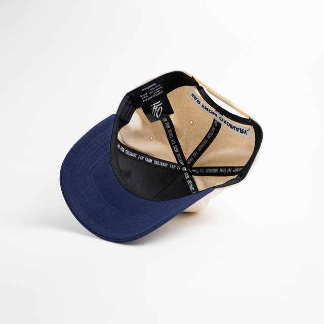 Winter Trio Snapback - Cream & Navy