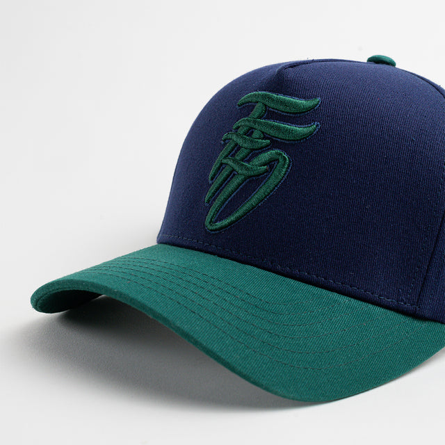 Winter Trio Snapback - Navy & Green