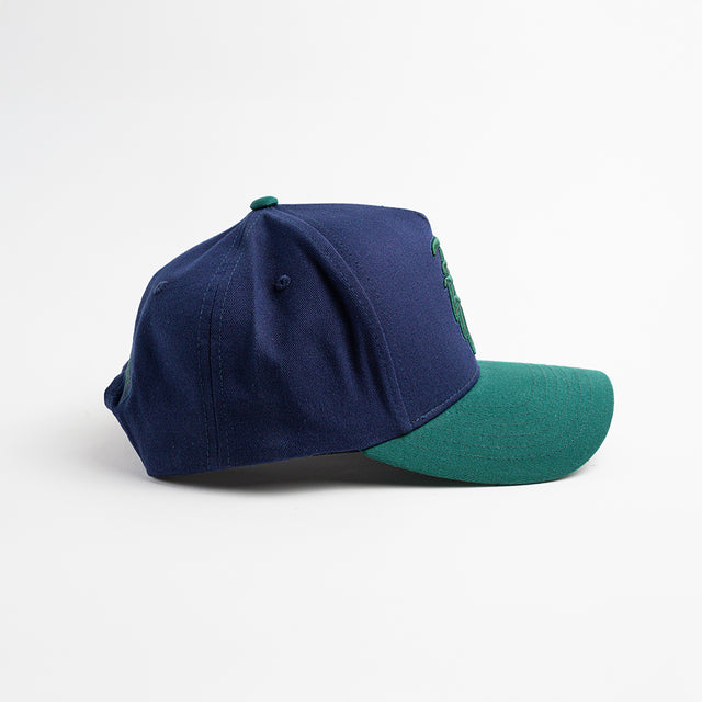 Winter Trio Snapback - Navy & Green