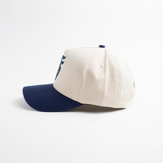 Winter Trio Snapback - Cream & Navy