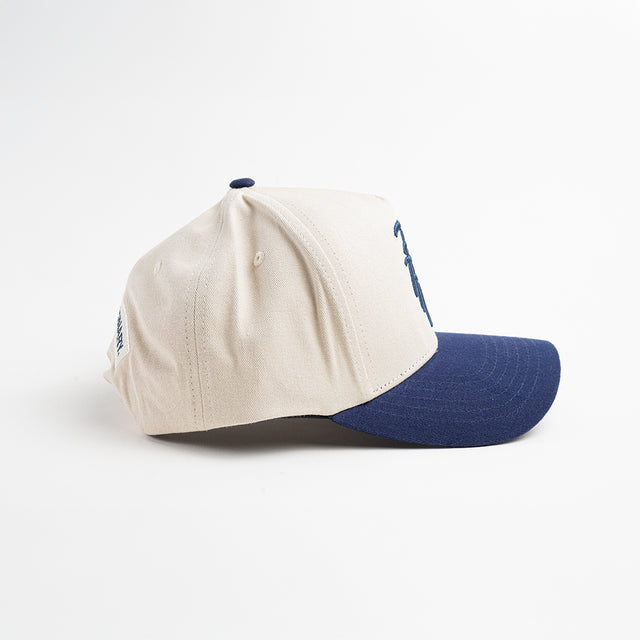 Winter Trio Snapback - Cream & Navy