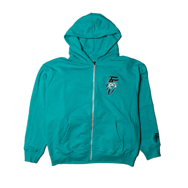 FFO x Winnipeg Sea Bears Zip-Up Hoodie - AQUA